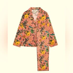 Natural History Museum X Joanie - Flora And Fauna Print Pyjamas - runs large